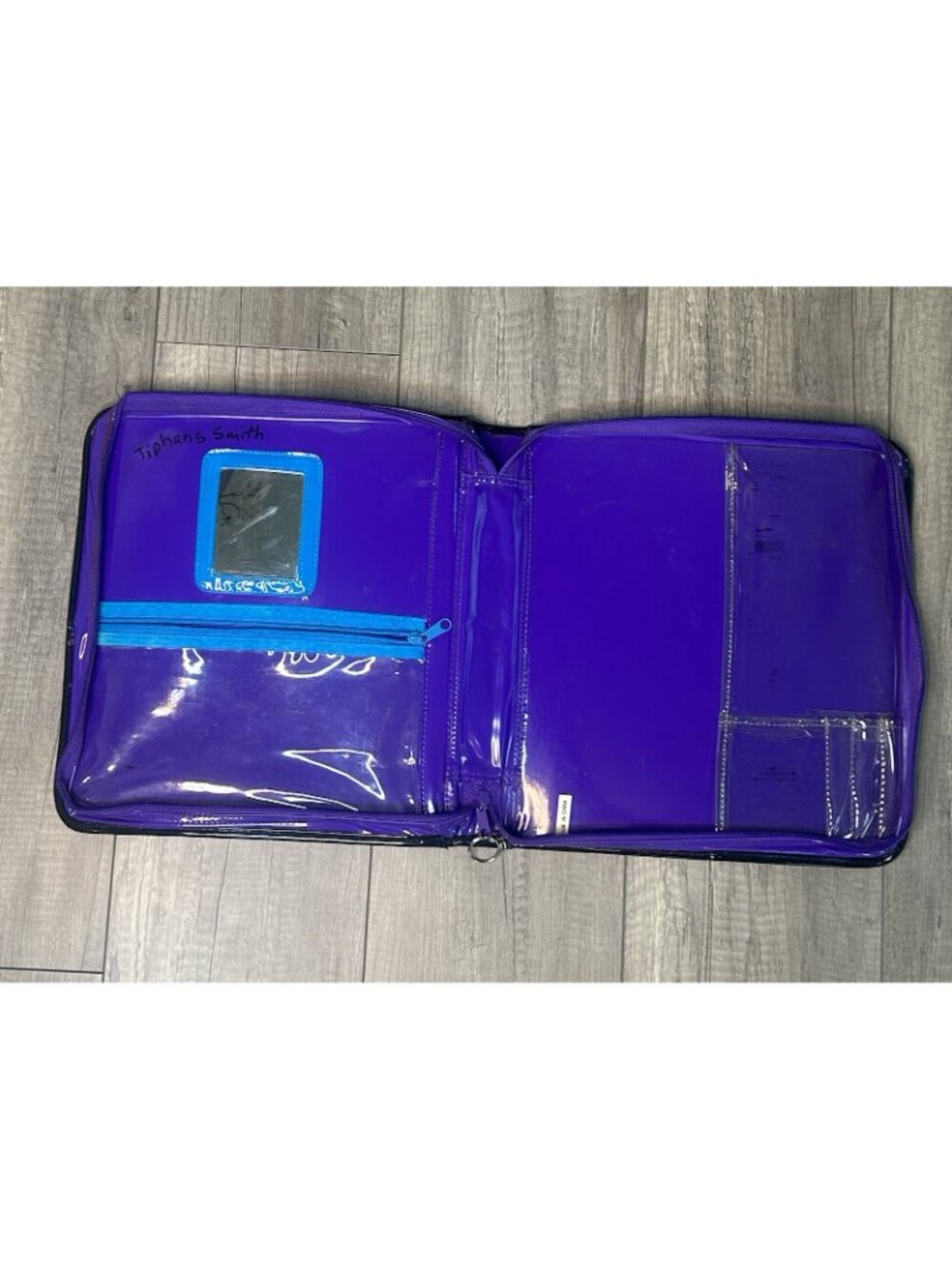 Lisa Frank Y2K Butterfly Glitter Zip Binder Trapper Keeper Organizer Vintage Vtg - Picture 3 of 16